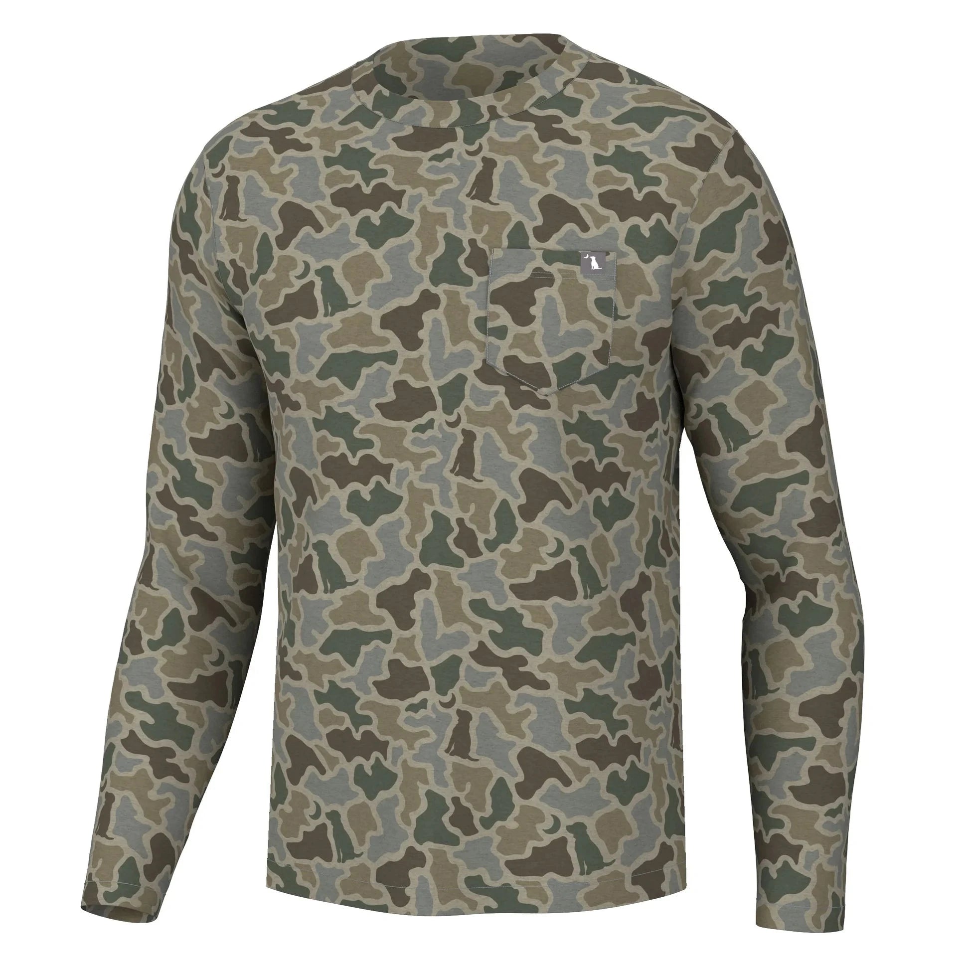 LOCAL BOY OUTFITTERS Men's Tees Local Boy Men's L/S Heather-Blend Crew || David's Clothing