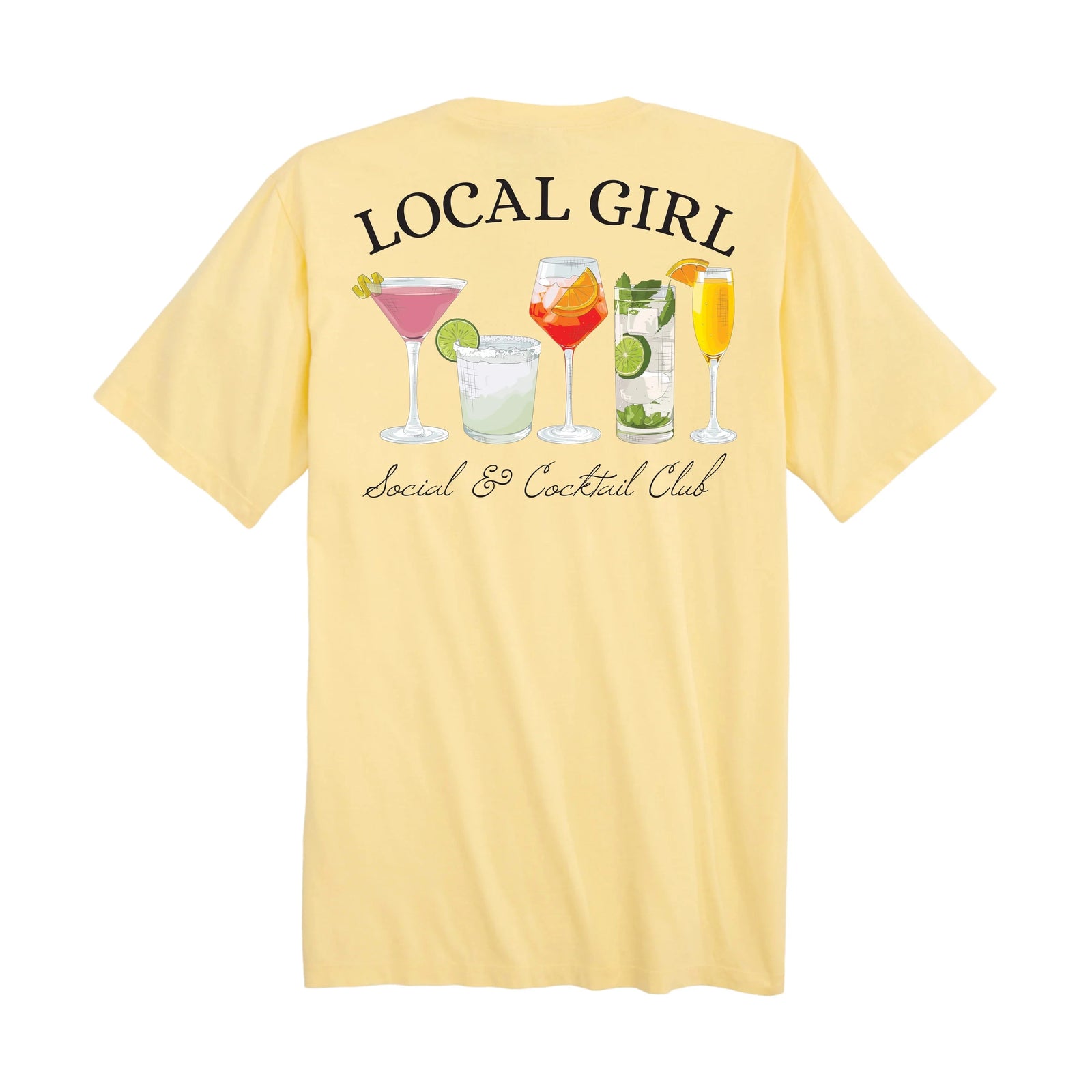 LOCAL GIRL Men's Tees Local Girl Women's Social & Cocktail Club SS Tee || David's Clothing