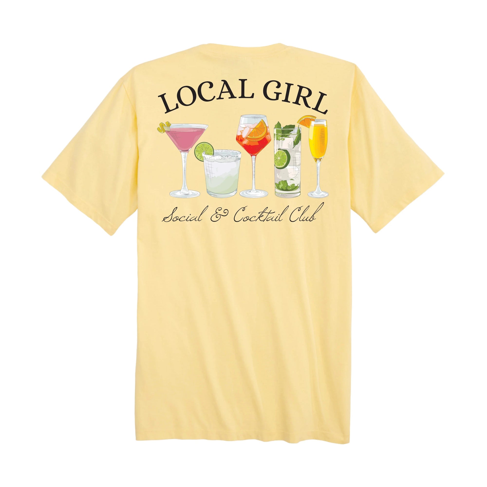 LOCAL GIRL Men's Tees Local Girl Women's Social & Cocktail Club SS Tee || David's Clothing