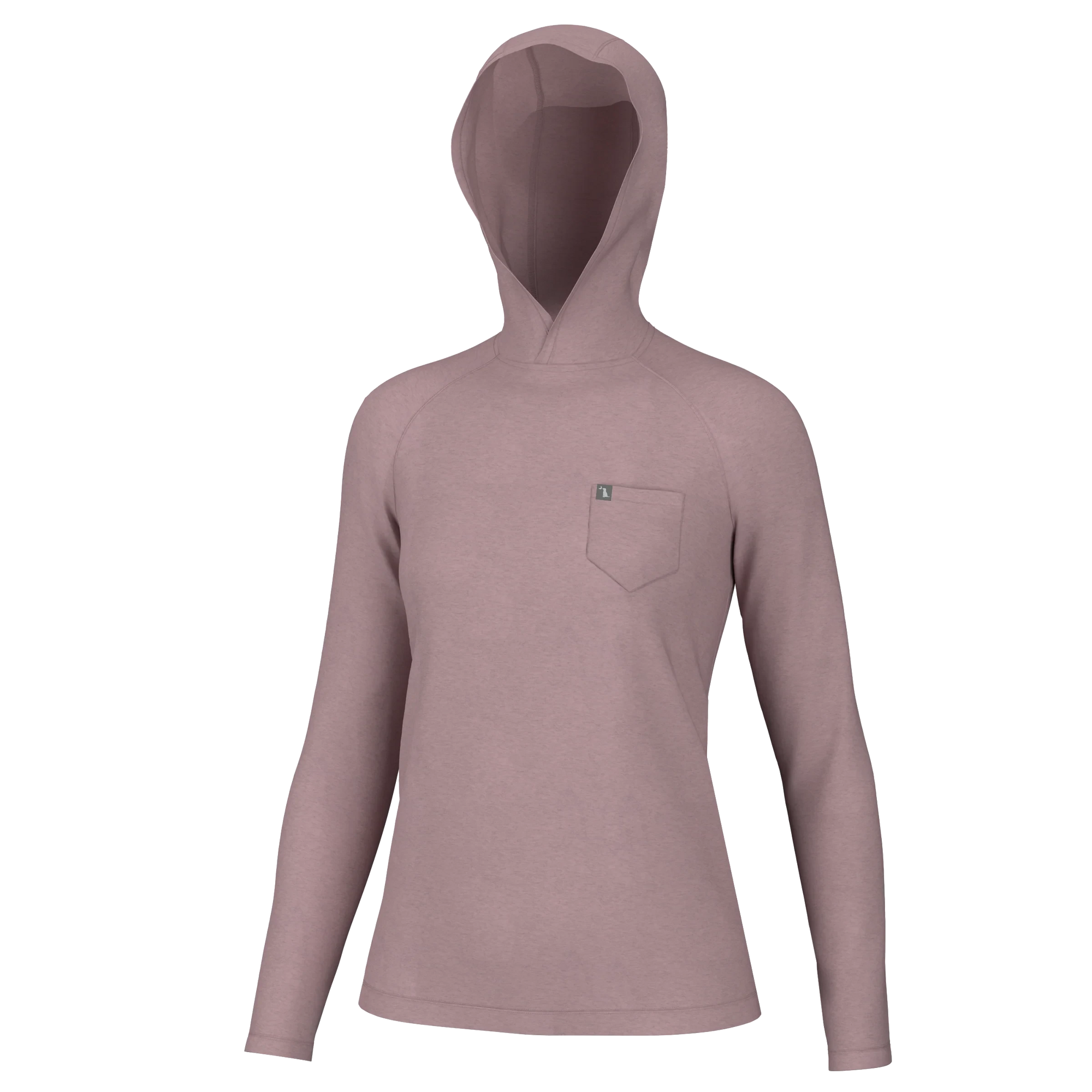 LOCAL GIRL Women's Outerwear BLUSH / XS Local Girl Heather-Blend Hoodie || David's Clothing L5140000B