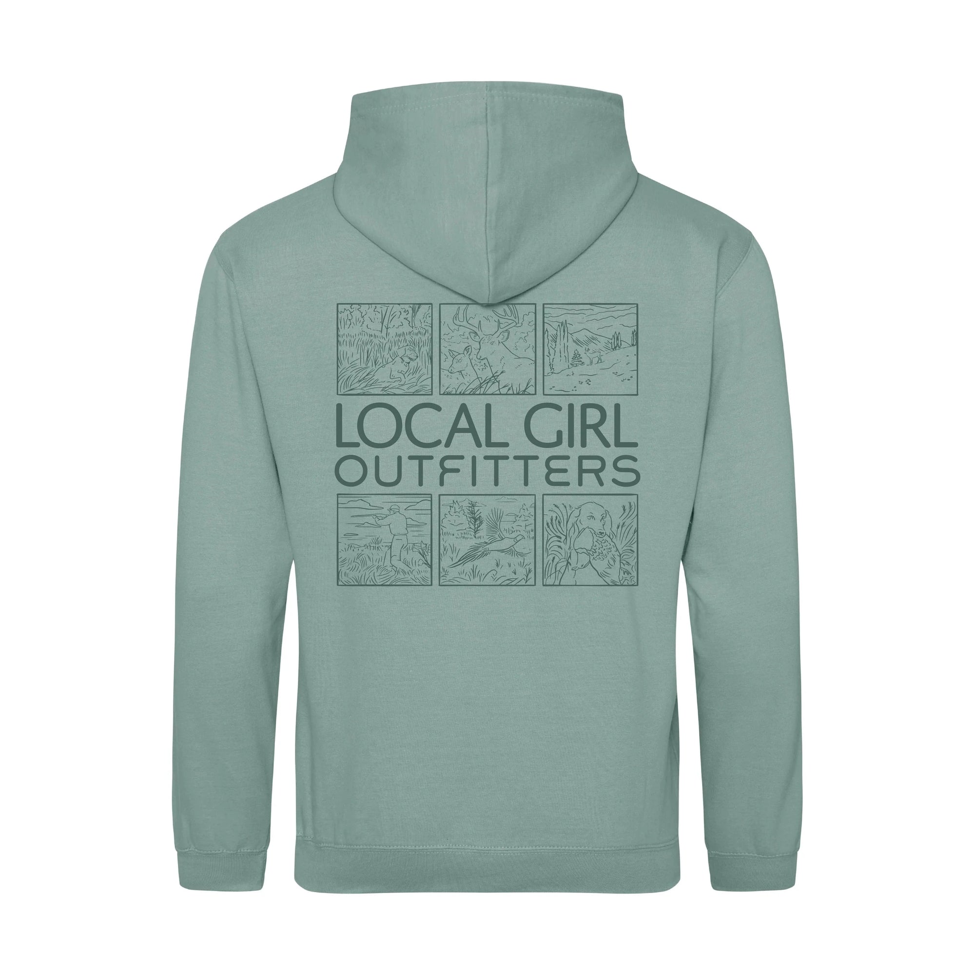 LOCAL GIRL Women's Outerwear Local Girl Brushwood Hoodie - Field & Forest