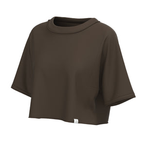 LOCAL GIRL Women's Tee ESPRESSO / XS Local Girl Boxy Crop T-Shirt L5110000E