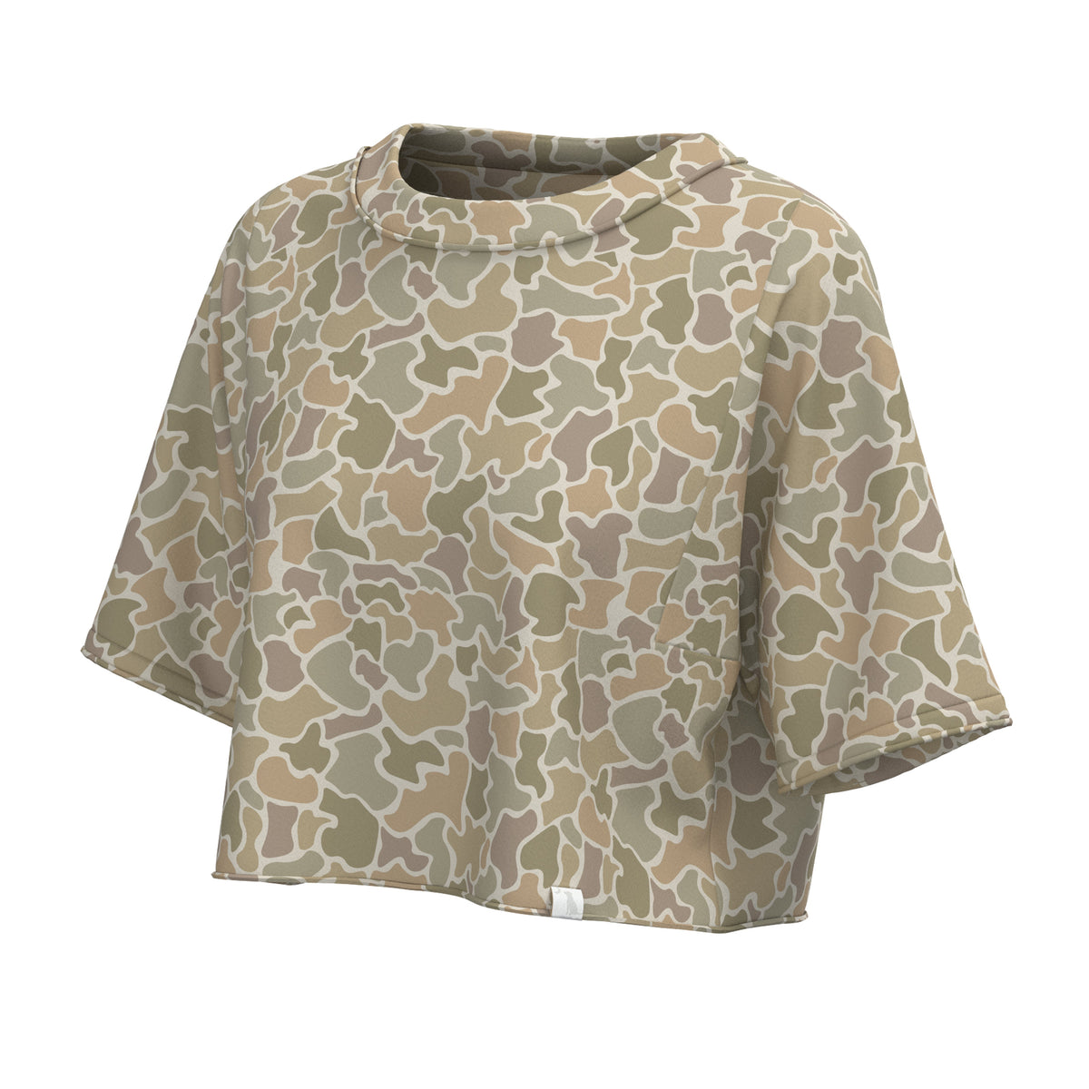 LOCAL GIRL Women's Tee FOREST CAMO DESERT / XS Local Girl Boxy Crop T-Shirt L5110000FCD