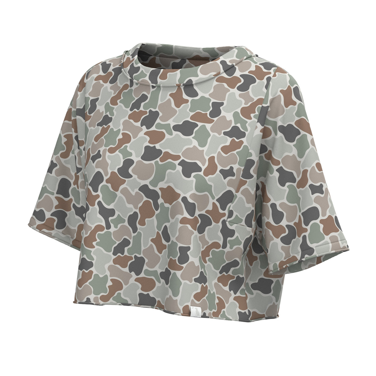 LOCAL GIRL Women's Tee FOREST CAMO FLORA / XS Local Girl Boxy Crop T-Shirt L5110000FCF