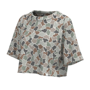 LOCAL GIRL Women's Tee FOREST CAMO FLORA / XS Local Girl Boxy Crop T-Shirt L5110000FCF