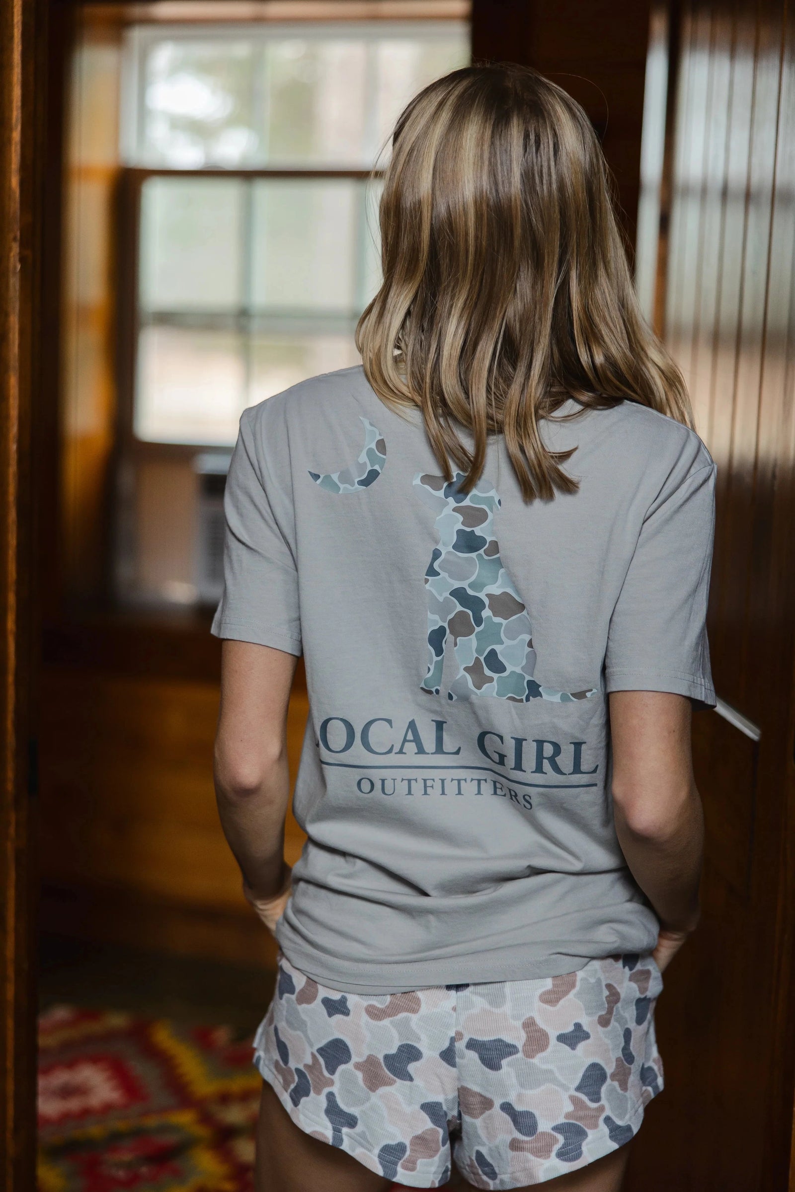 LOCAL GIRL Women's Tees Local Girl FC Flora Dog & Moon SS Tee