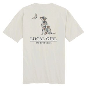 LOCAL GIRL Women's Tees Local Girl FC Flora Dog & Moon SS Tee