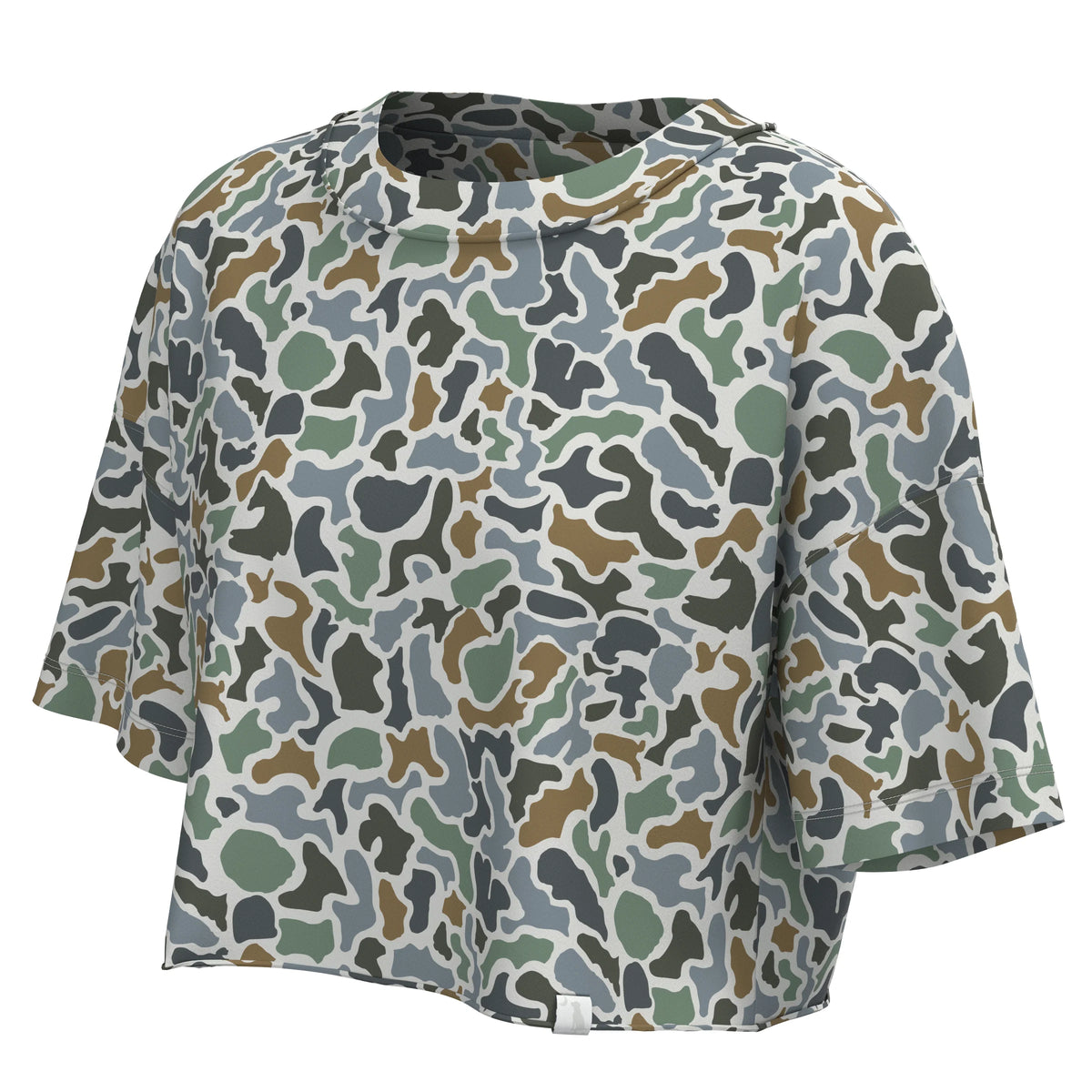 LOCAL GIRL Women's Top LOCALFLAGE BLUFF / XS Local Girl Boxy Crop Tee L5110000LCB