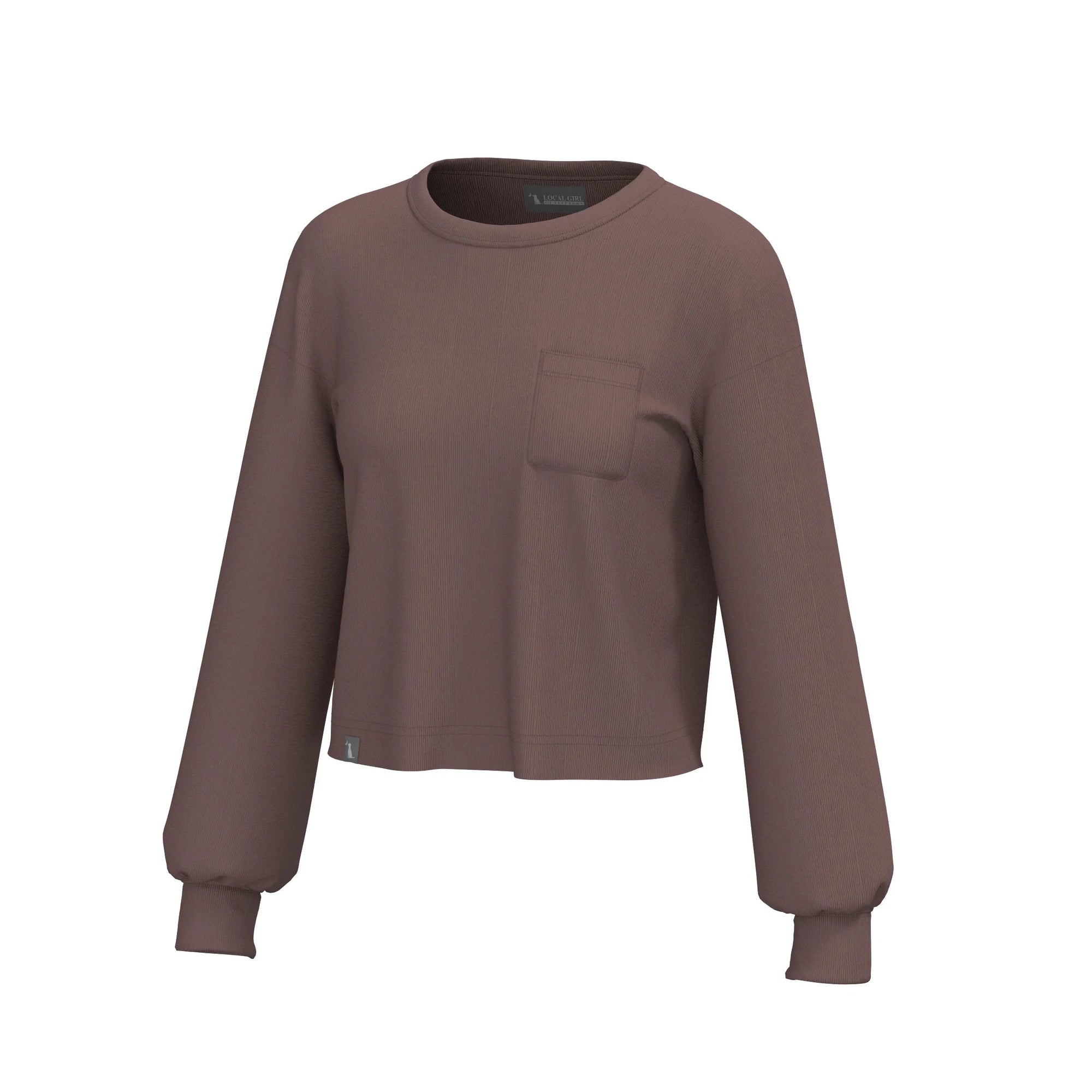 LOCAL GIRL Women's Top ROSE / XS Local Girl Women's Revive Crewneck || David's Clothing L5130010
