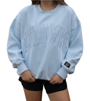 LU LU MAC Women's Sweatshirt BLUE / XS Lulu Mac Mono Sweatshirt MONO-2225