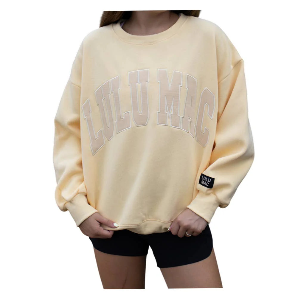 LU LU MAC Women's Sweatshirt BUTTER / XS Lulu Mac Mono Sweatshirt MONO-2225