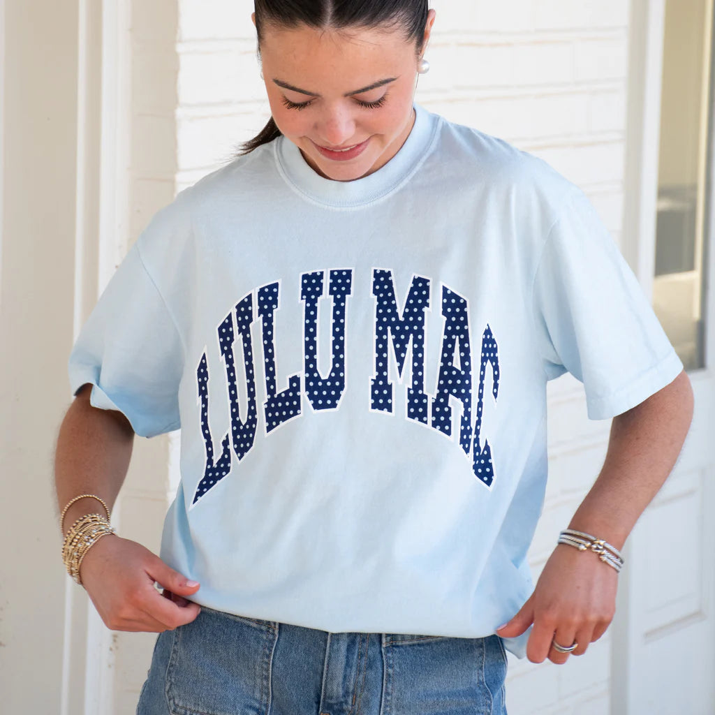 LU LU MAC Women's Tees BUTTER / S Lulu Mac Polka Dot Tee LM-PD