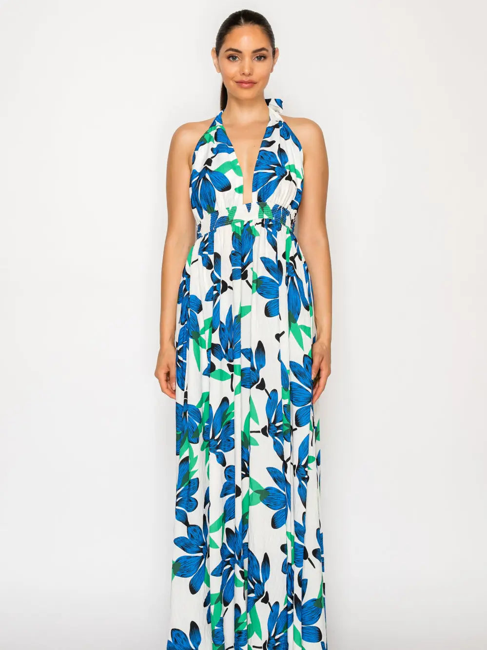 MEET ME IN SANTORINI Women's Dresses Ocean Lily Maxi Dress