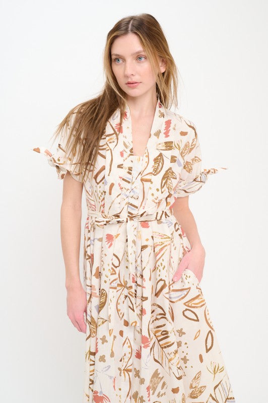 MEET ME IN SANTORINI Women's Dresses Olive Grove Shirt Dress || David's Clothing