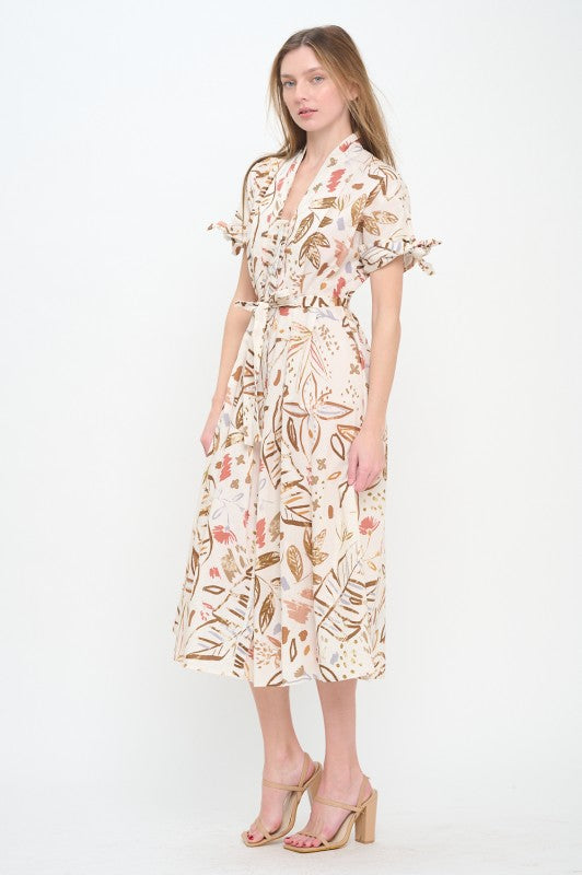 MEET ME IN SANTORINI Women's Dresses Olive Grove Shirt Dress || David's Clothing