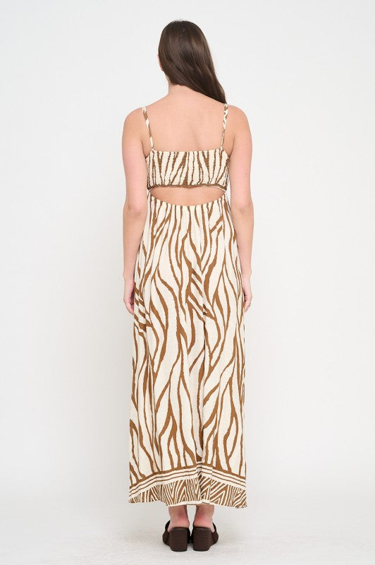 MEET ME IN SANTORINI Women's Dresses Sienna Woodlands Maxi Dress || David's Clothing