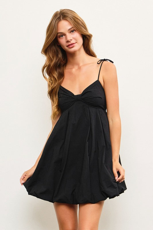 MUSTARD SEED Women's Dresses Bow Front Bubble Hem Cami Dress || David's Clothing