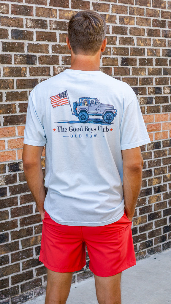 OLD ROW Men's Tees Old Row Good Boy's Club Jeep USA Pocket Tee