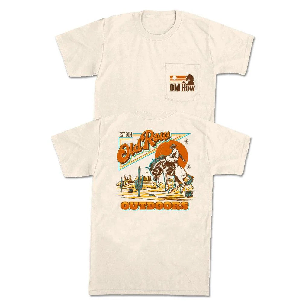 OLD ROW Men's Tees Old Row Outdoors Banquet Cowboy Pocket Tee || David's Clothing