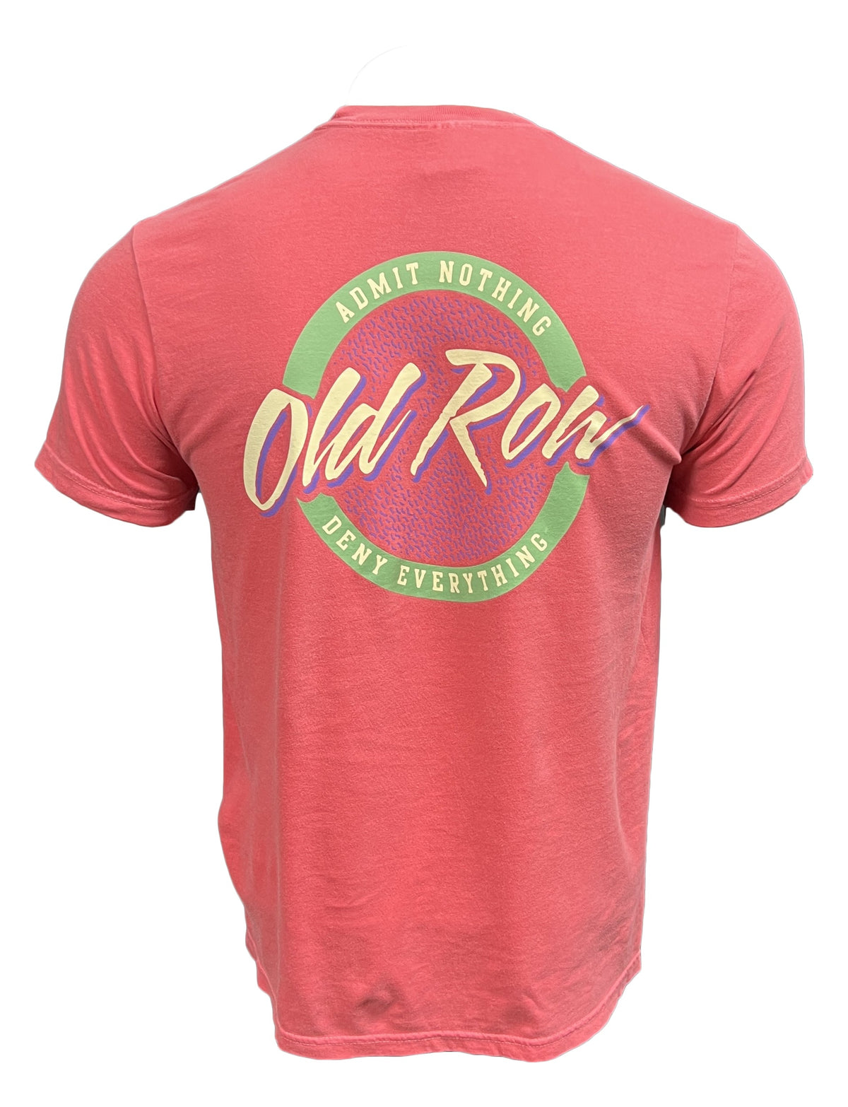 OLD ROW Men's Tees WATERMELON / S Old Row Circle Logo Pocket Tee WROW3565