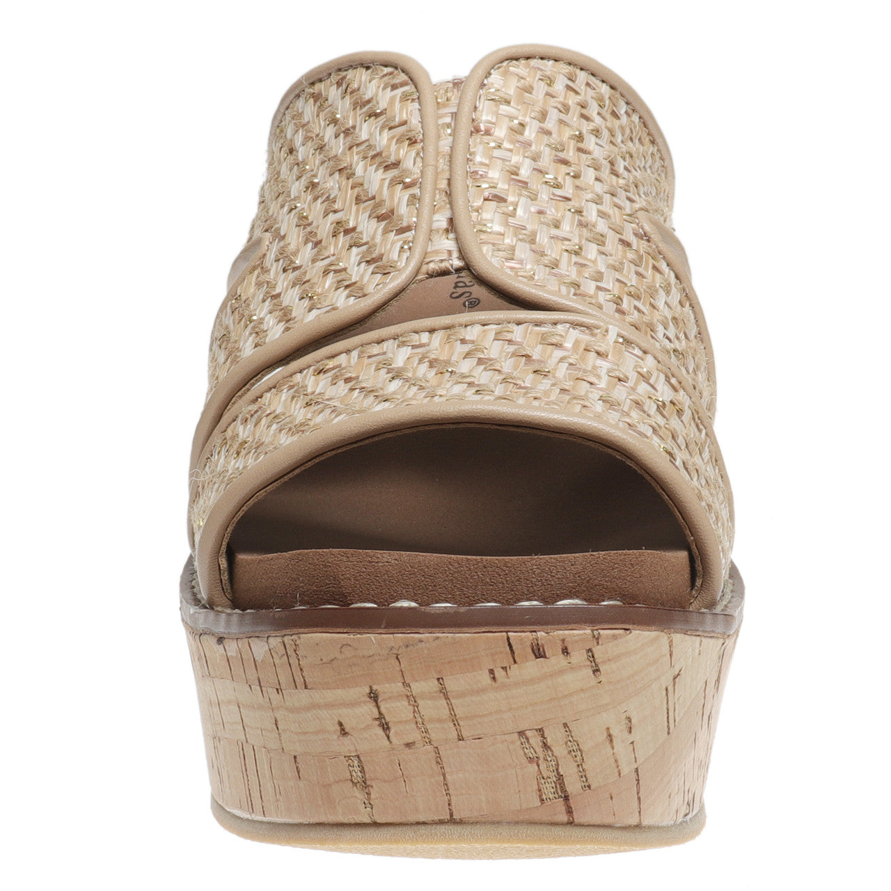 OLEM Women's Shoes Flynn-2 Natural Crochet Wedge Sandal