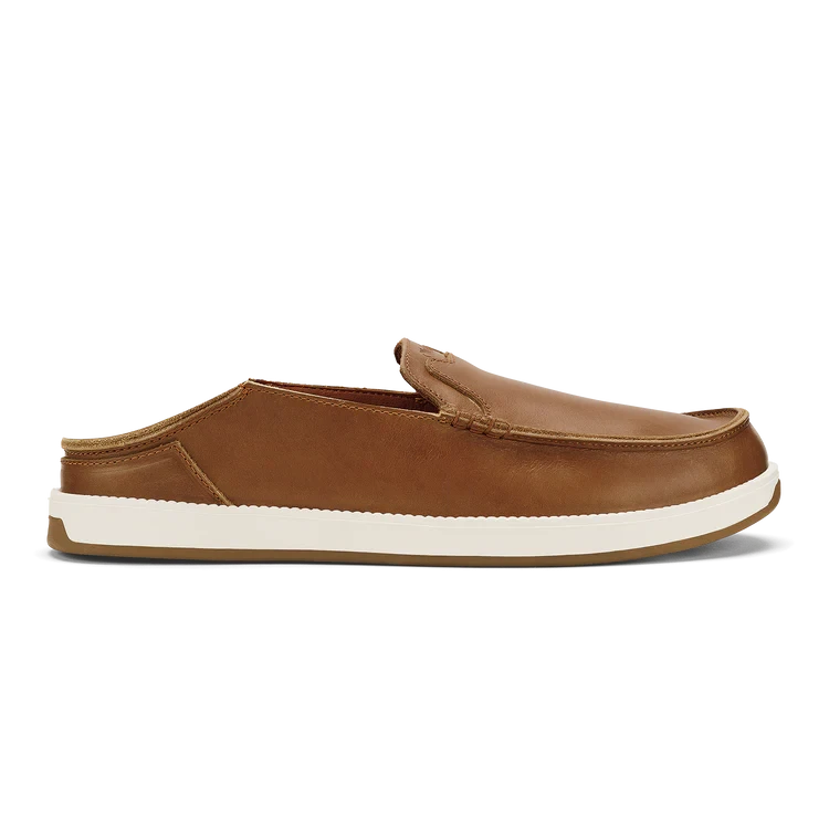 OLUKAI Mens Shoes Olukai Kākaha Nia Men’s Leather Slip-On Shoes || David's Clothing