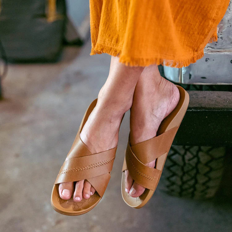 OLUKAI Women's Shoes Olukai Kīpe‘a ‘Olu Women's Slide Sandals || David's Clothing