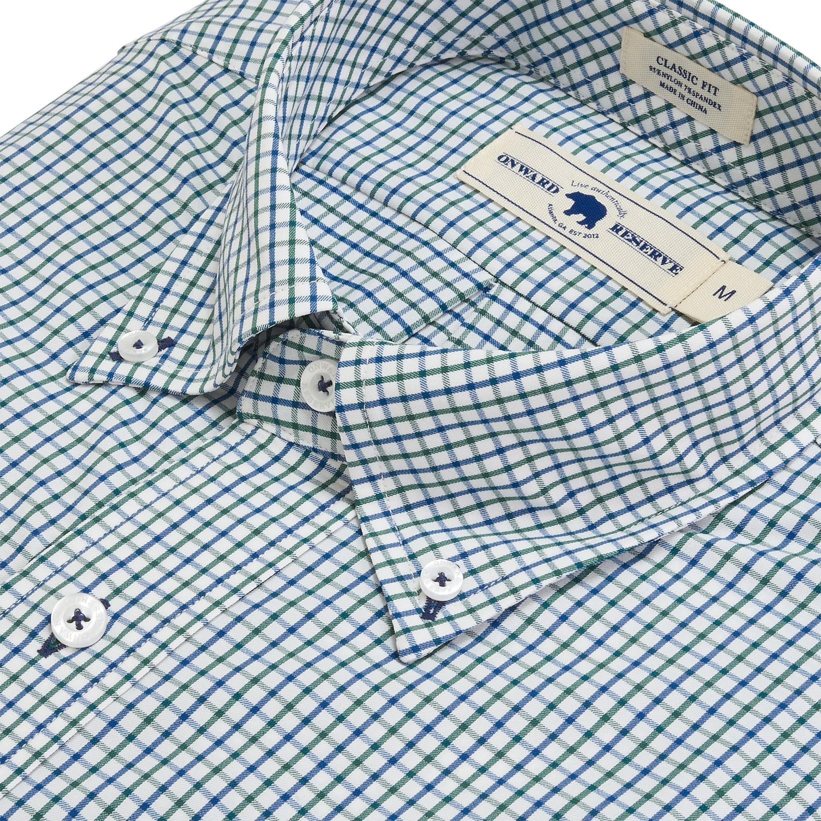 ONWARD RESERVE Men's Sport Shirt Onward Reserve Edge Classic Fit Performance Shirt - Smoke Pine