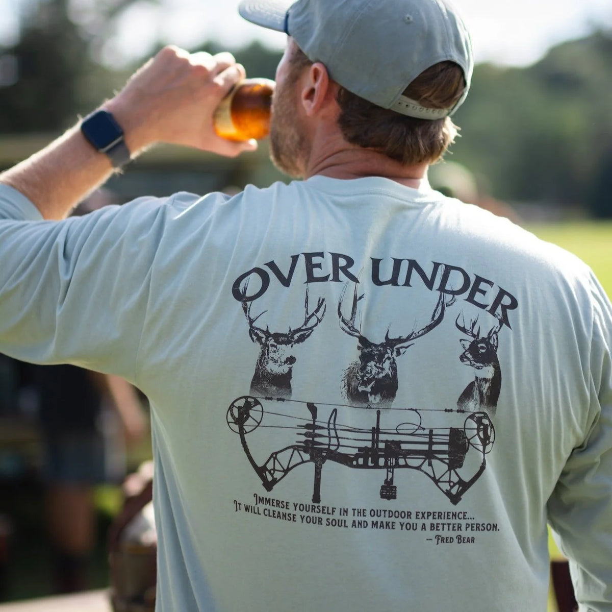 OVER UNDER CLOTHING Men's Tees Over Under L/S Immerse Yourself T-Shirt Bay