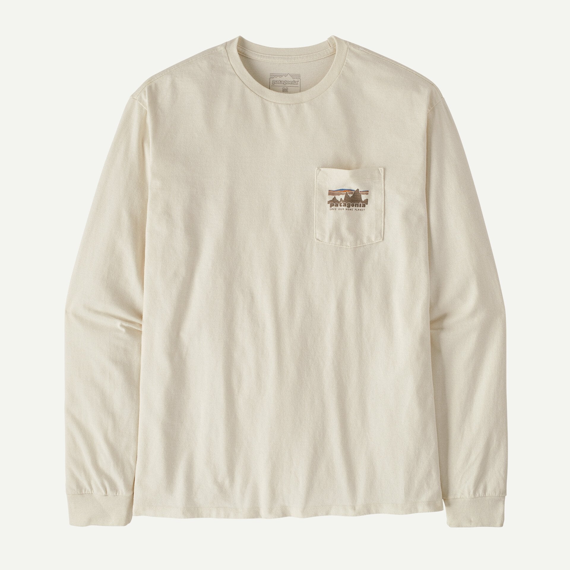 PATAGONIA Women's Tees BIRCH WHITE / S Patagonia Men's Long-Sleeved '73 Skyline Pocket Responsibili-Tee 37743BCW