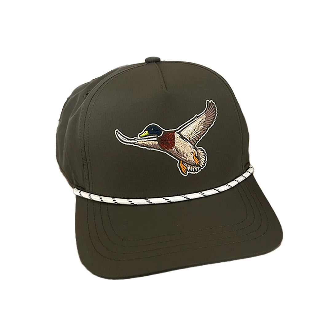 PEACH STATE PRIDE Men's Hats OLIVE Peach State Pride Wood Duck 5 Panel Performance Hat OLWD5PH