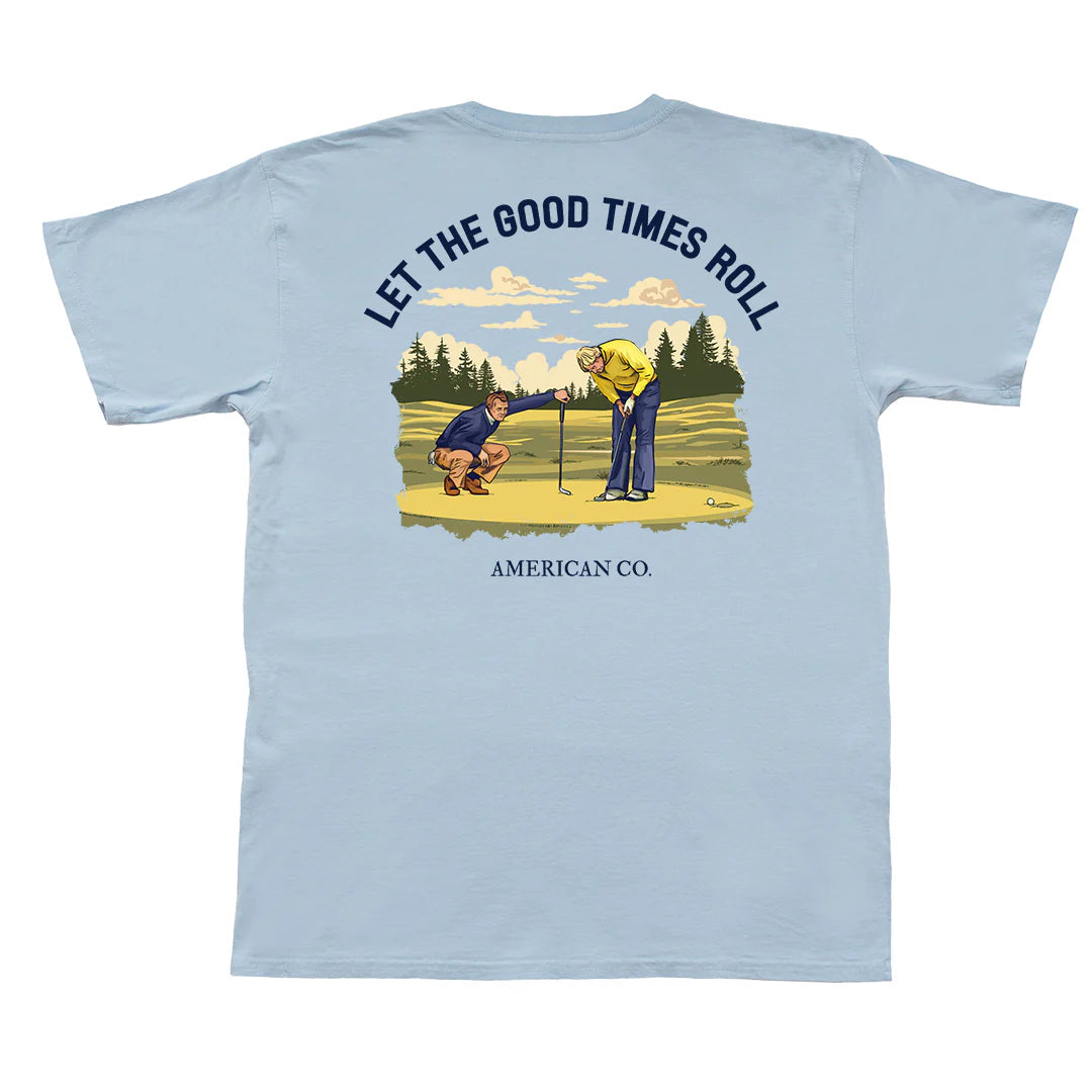 PEACH STATE PRIDE Men's Tees Peach State Pride Let the Good Times Roll Short Sleeve Pocket Tee