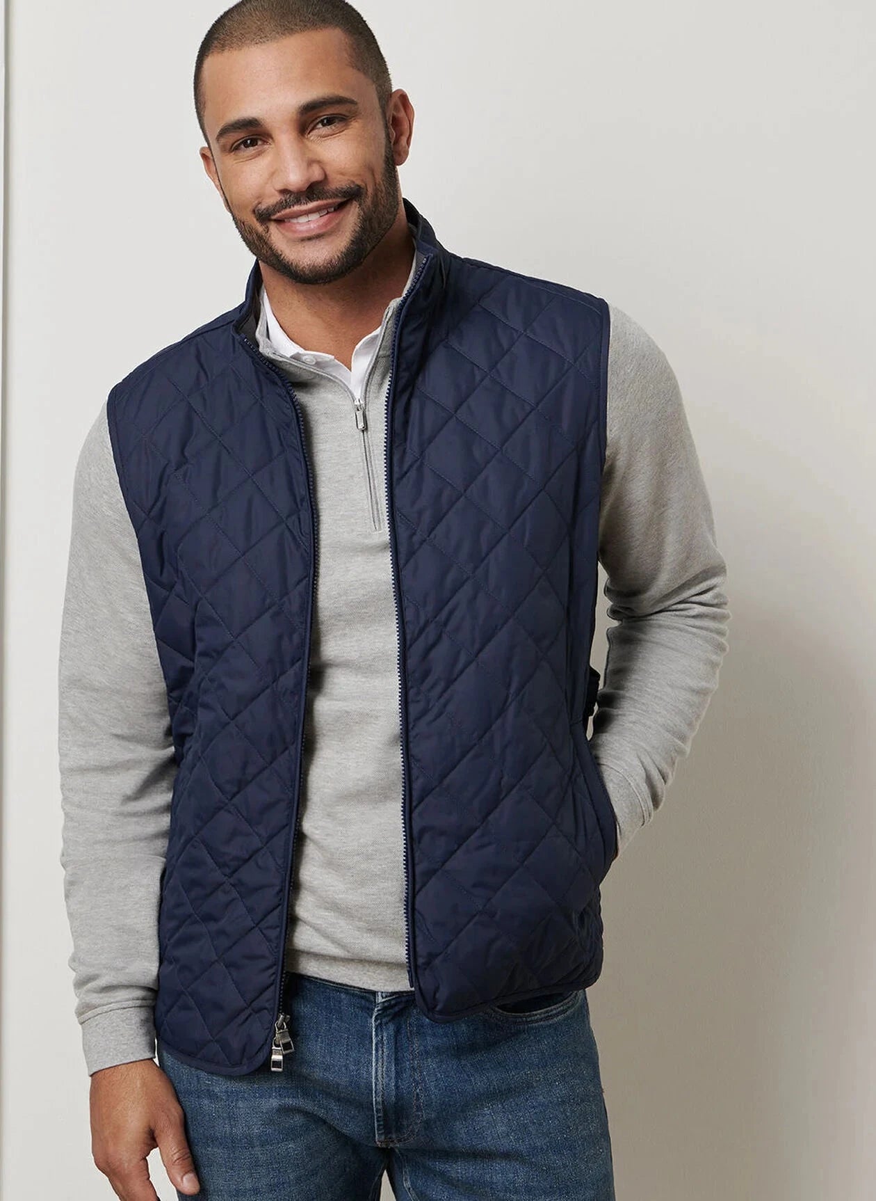 PETER MILLAR Men's Outerwear NAVY / M Peter Millar Essex Vest ME0Z01N
