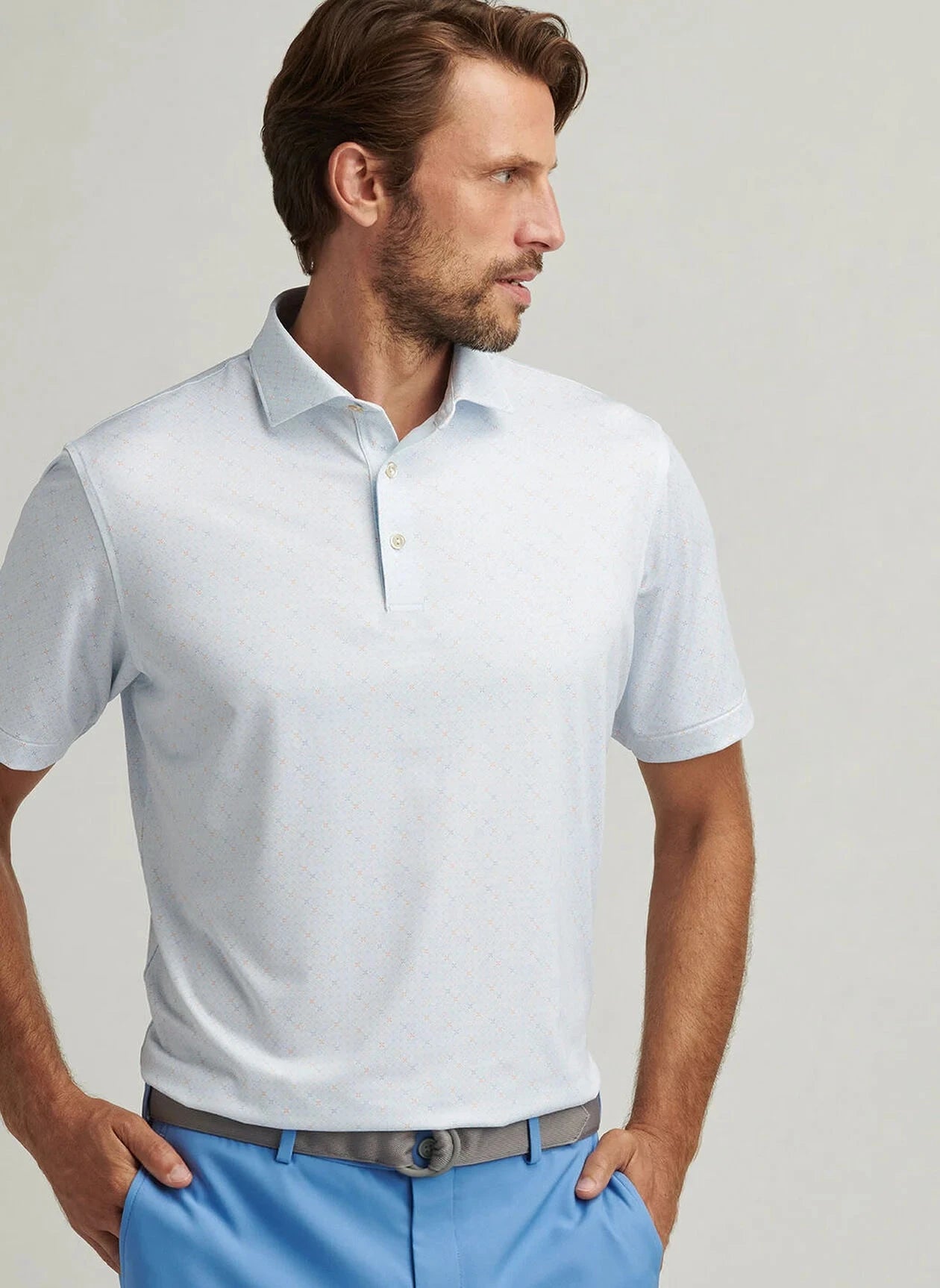 PETER MILLAR Men's Polo Peter Millar Castellina Performance Jersey Polo || David's Clothing