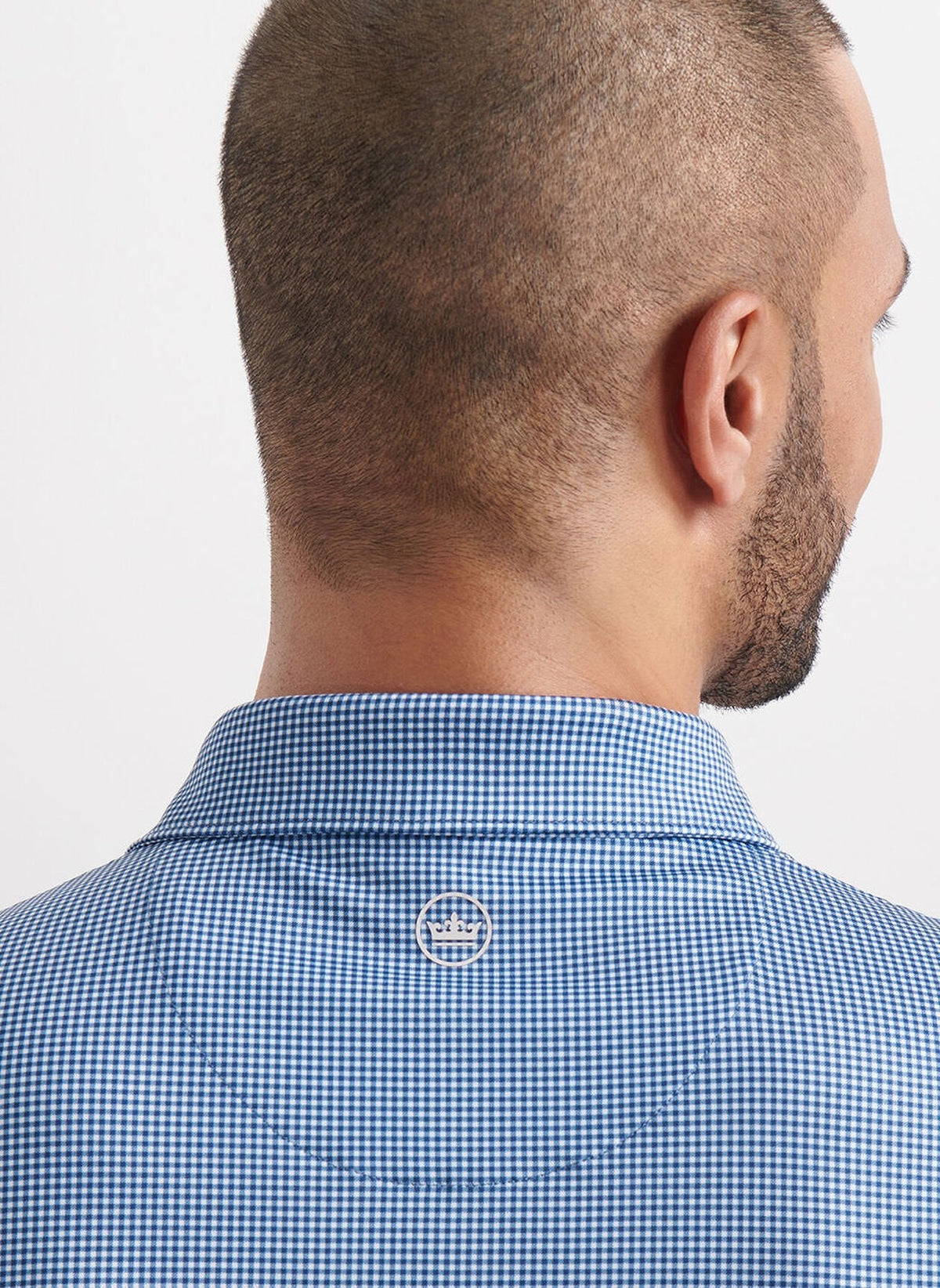 PETER MILLAR Men's Polo Peter Millar Gingham Performance Jersey Polo