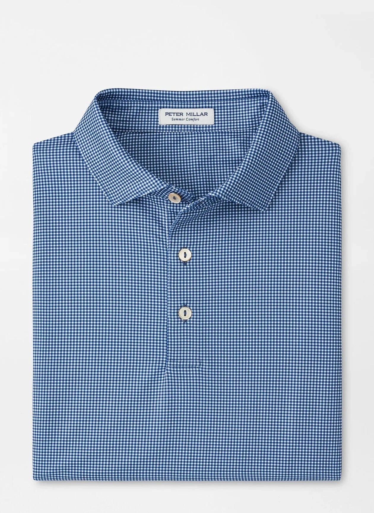 PETER MILLAR Men's Polo Peter Millar Gingham Performance Jersey Polo