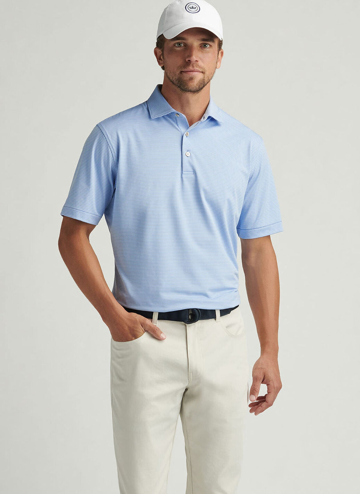 PETER MILLAR Men's Polo Peter Millar Grove Performance Jersey Polo || David's Clothing
