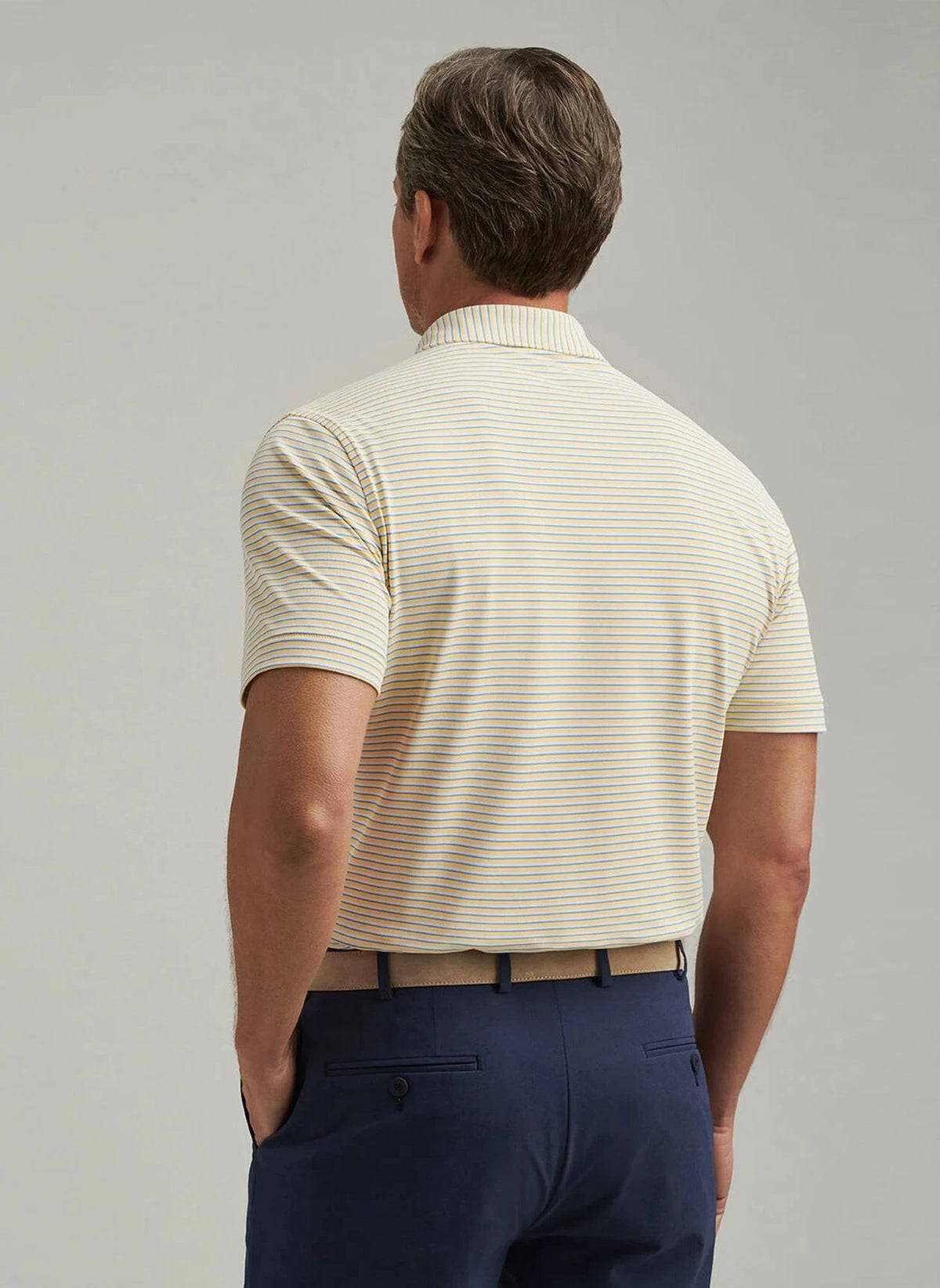 PETER MILLAR Men's Polo Peter Millar Tempo Performance Mesh Polo || David's Clothing