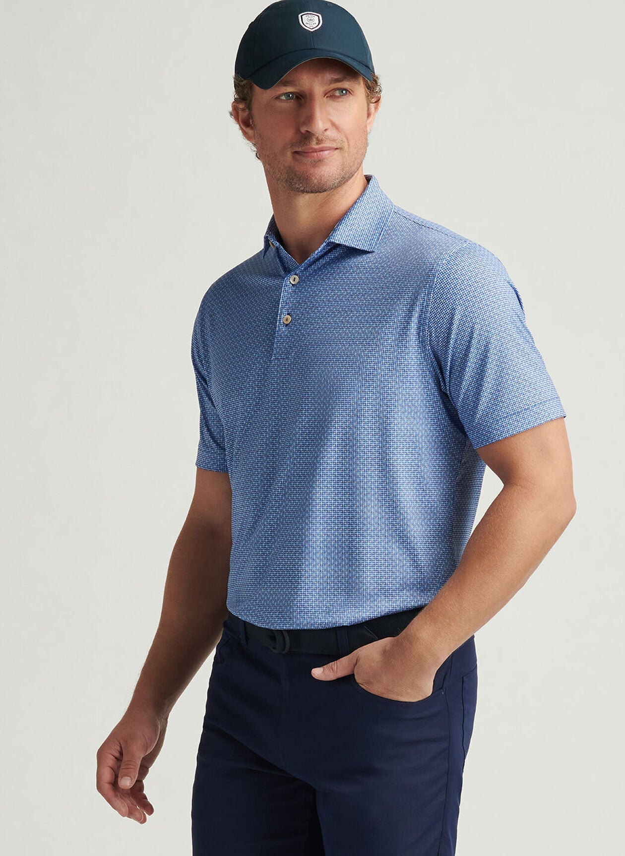 PETER MILLAR Men's Polo Peter Millar Vega Performance Jersey Polo || David's Clothing