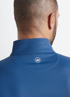 PETER MILLAR Men's Pullovers Peter Millar Perth Birdseye Performance Quarter-Zip