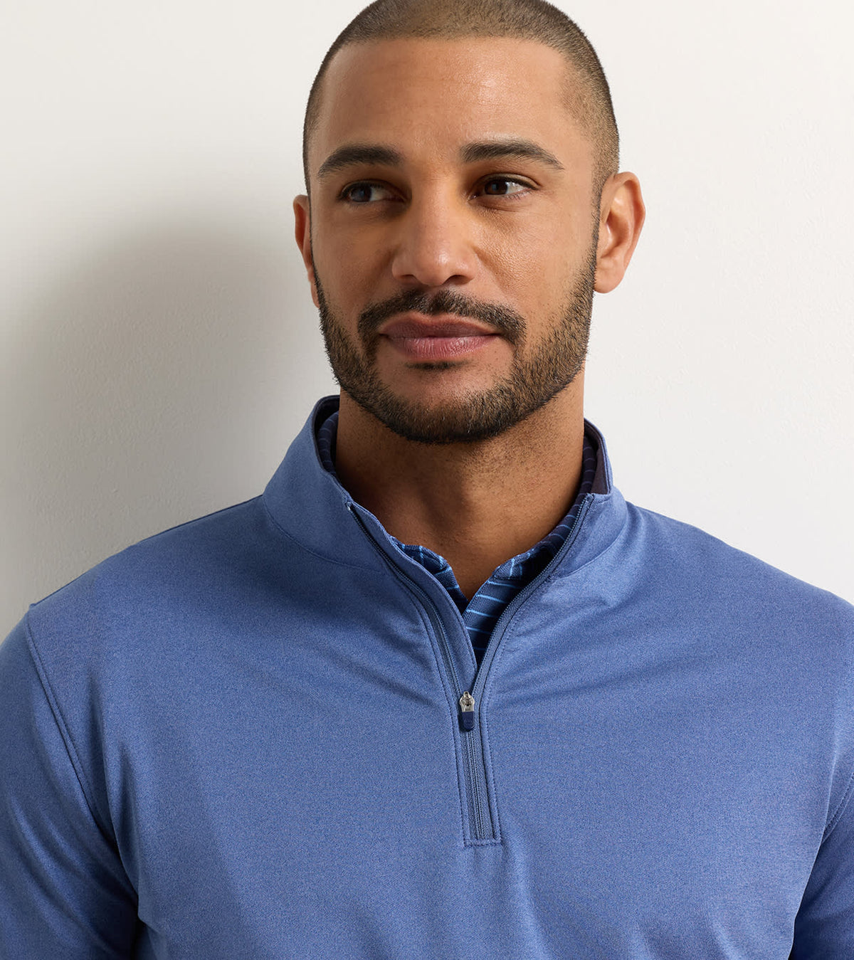 PETER MILLAR Men's Pullovers Peter Millar Perth Mélange Performance Quarter-Zip