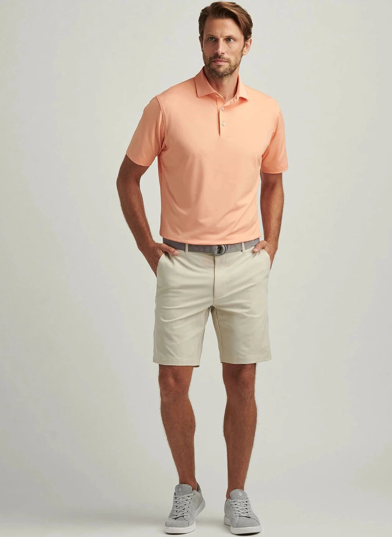 PETER MILLAR Men's Shorts SAND / 32 Peter Millar Shackleford Performance Hybrid Short ME0EP00S