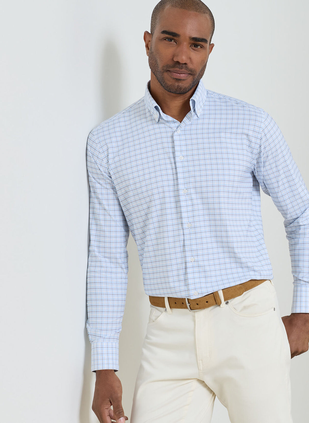 PETER MILLAR Men's Sport Shirt Peter Millar Casey Performance Twill Sport Shirt