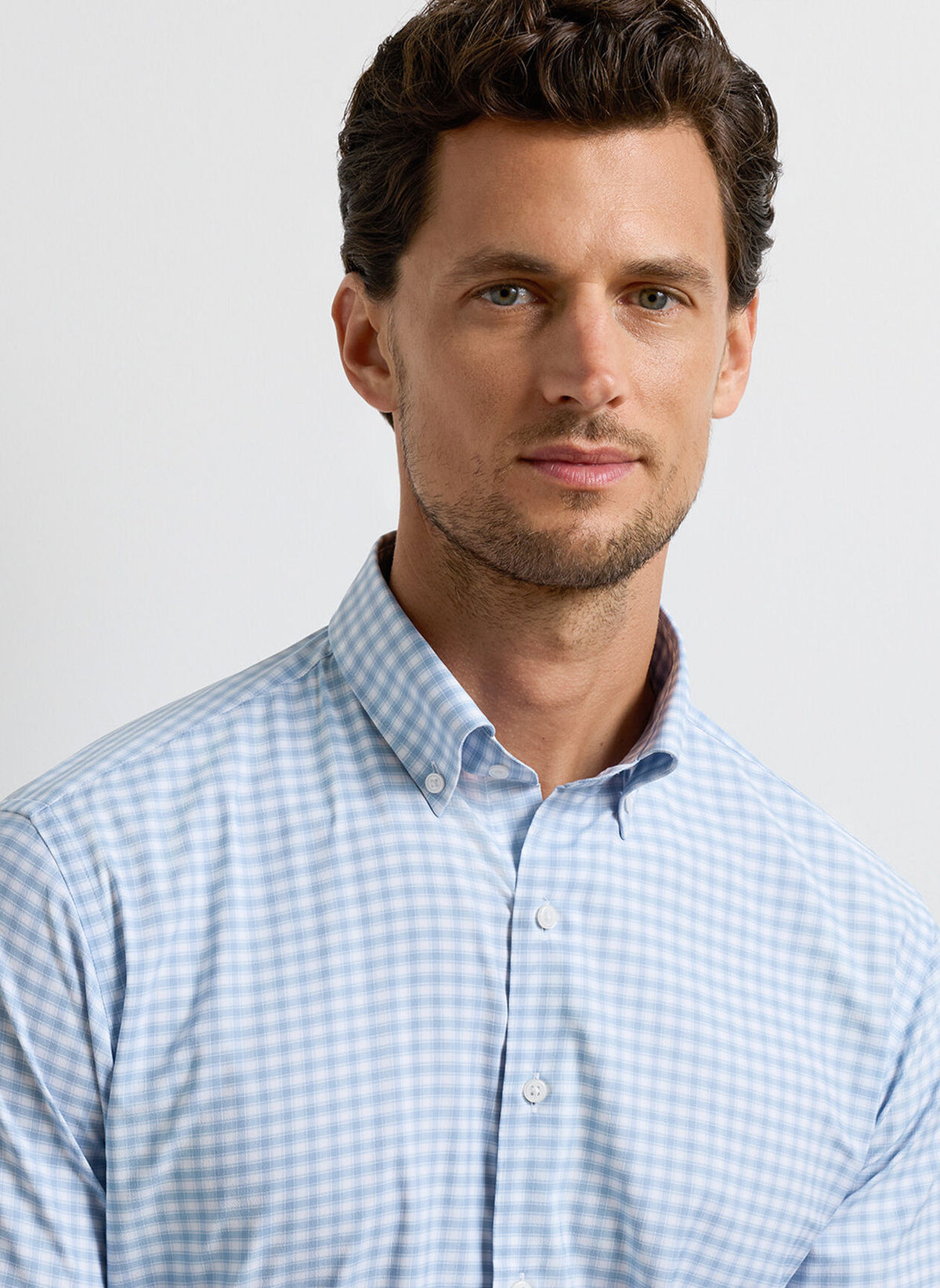 PETER MILLAR Men's Sport Shirt Peter Millar Lewis Performance Twill Sport Shirt