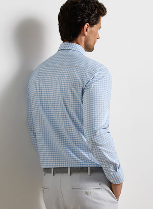 PETER MILLAR Men's Sport Shirt Peter Millar Lewis Performance Twill Sport Shirt