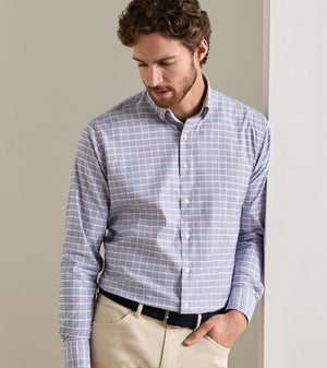 PETER MILLAR Men's Sport Shirt Peter Millar Wayne Performance Twill Sport Shirt
