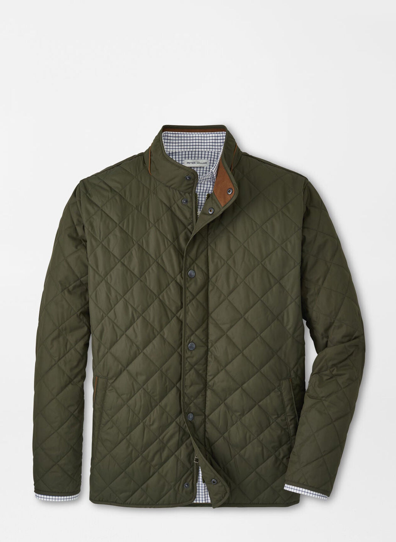 PETER MILLAR Mens Jackets DARK OLIVE / S Peter Millar Suffolk Coat ME0Z02DO