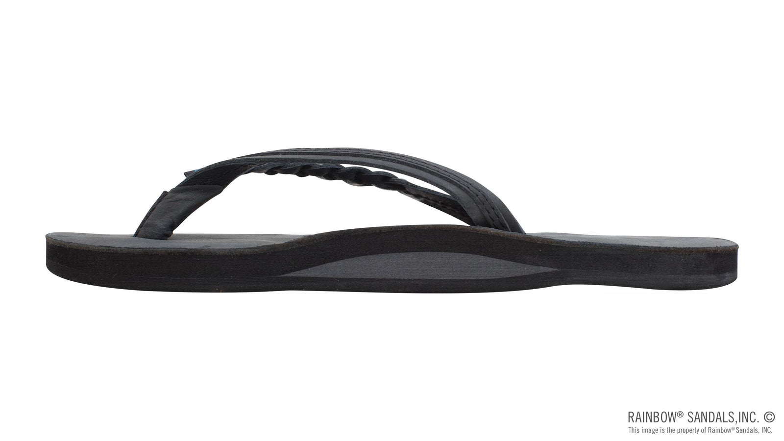 RAINBOW Women's Shoes Rainbow Sandals Flirty Braidy - Single Layer Premier Leather 1/2" Narrow Strap with Braid