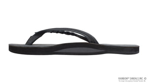 RAINBOW Women's Shoes Rainbow Sandals Flirty Braidy - Single Layer Premier Leather 1/2" Narrow Strap with Braid