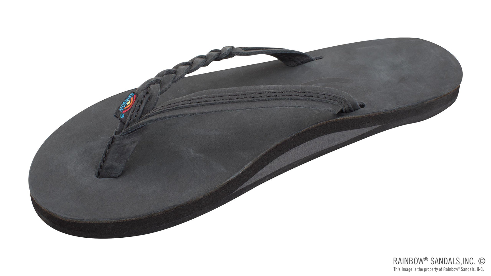 RAINBOW Women's Shoes Rainbow Sandals Flirty Braidy - Single Layer Premier Leather 1/2" Narrow Strap with Braid
